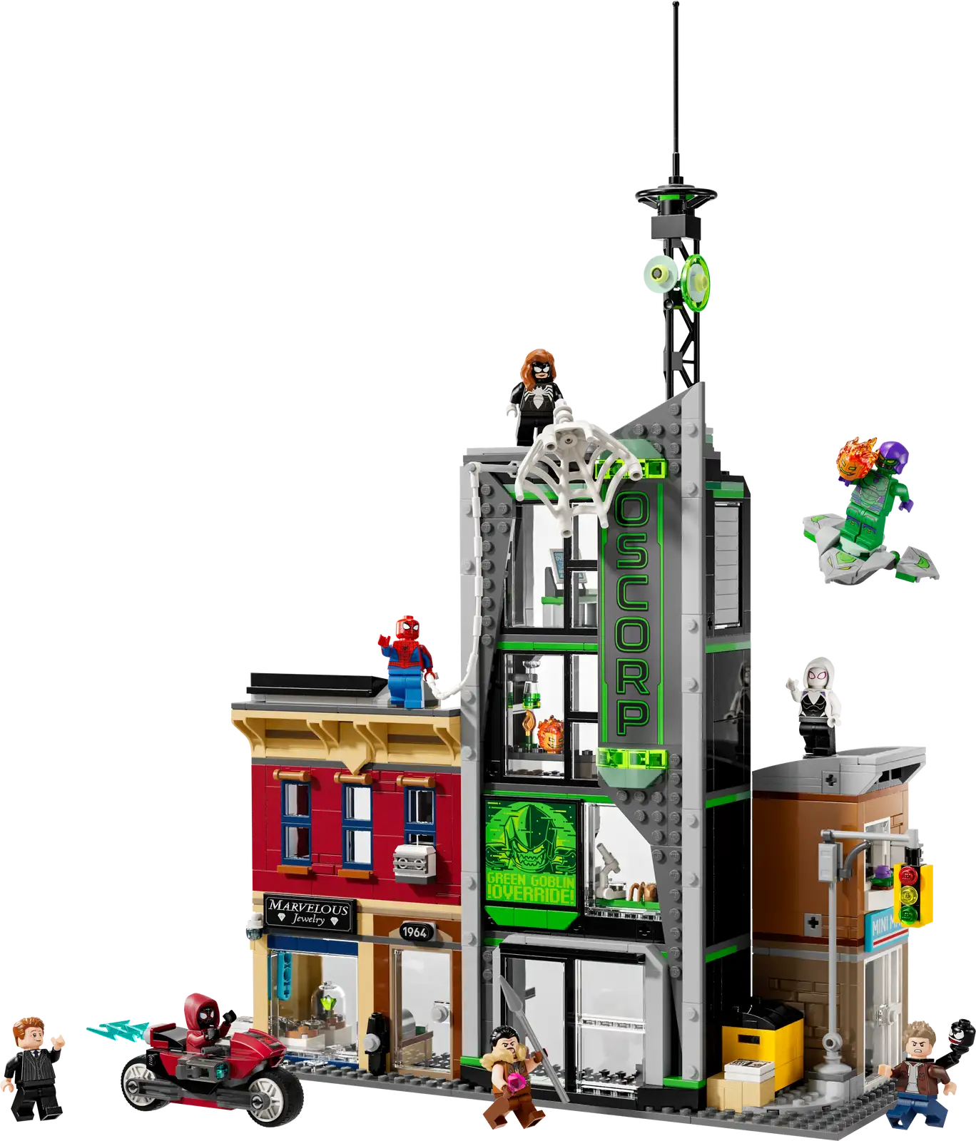 76324 Lego Super Heroes Marvel Spider-Man contro Oscorp