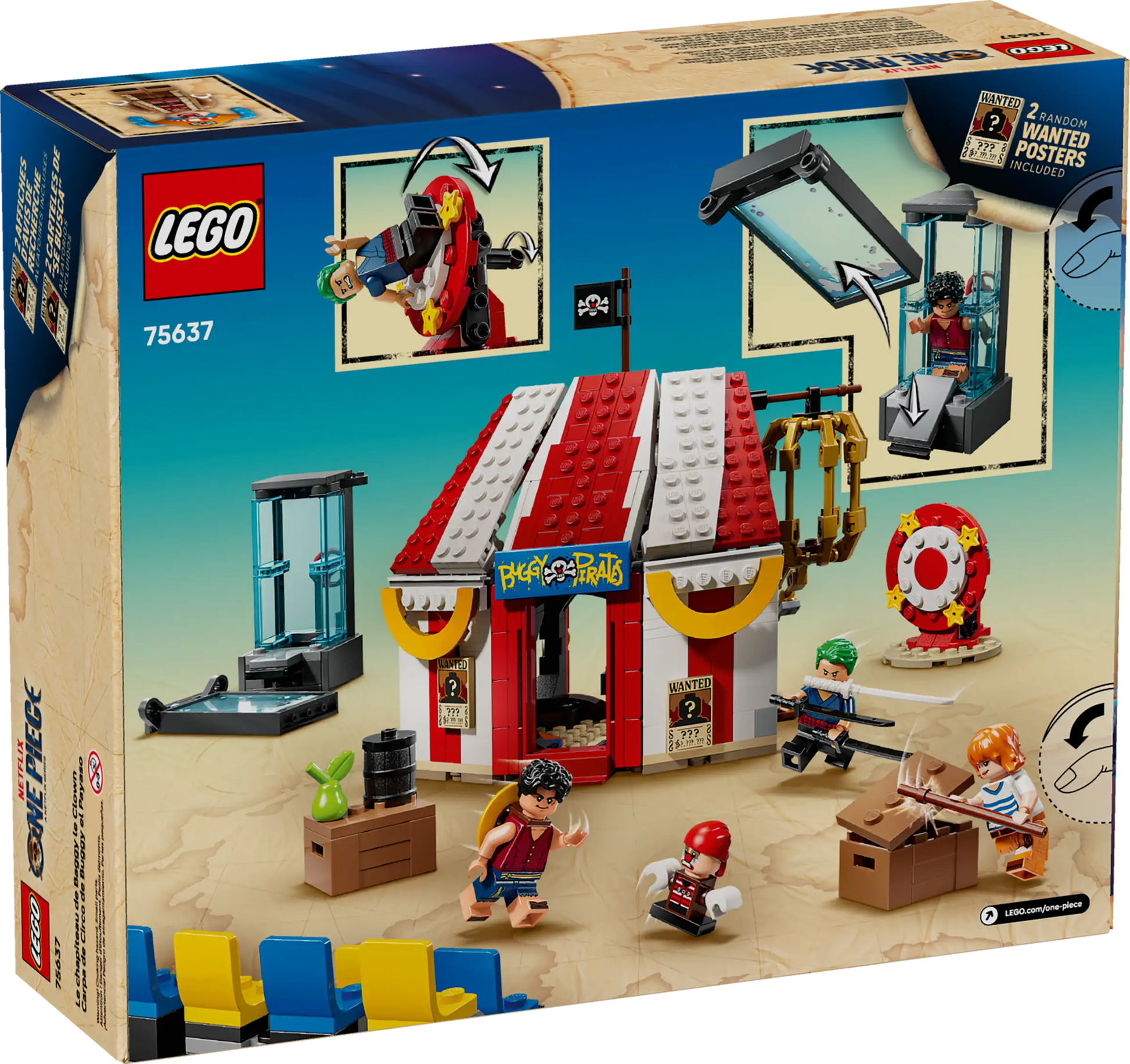 75637 LEGO ONE PIECE La tenda del circo di Bagy il Clown