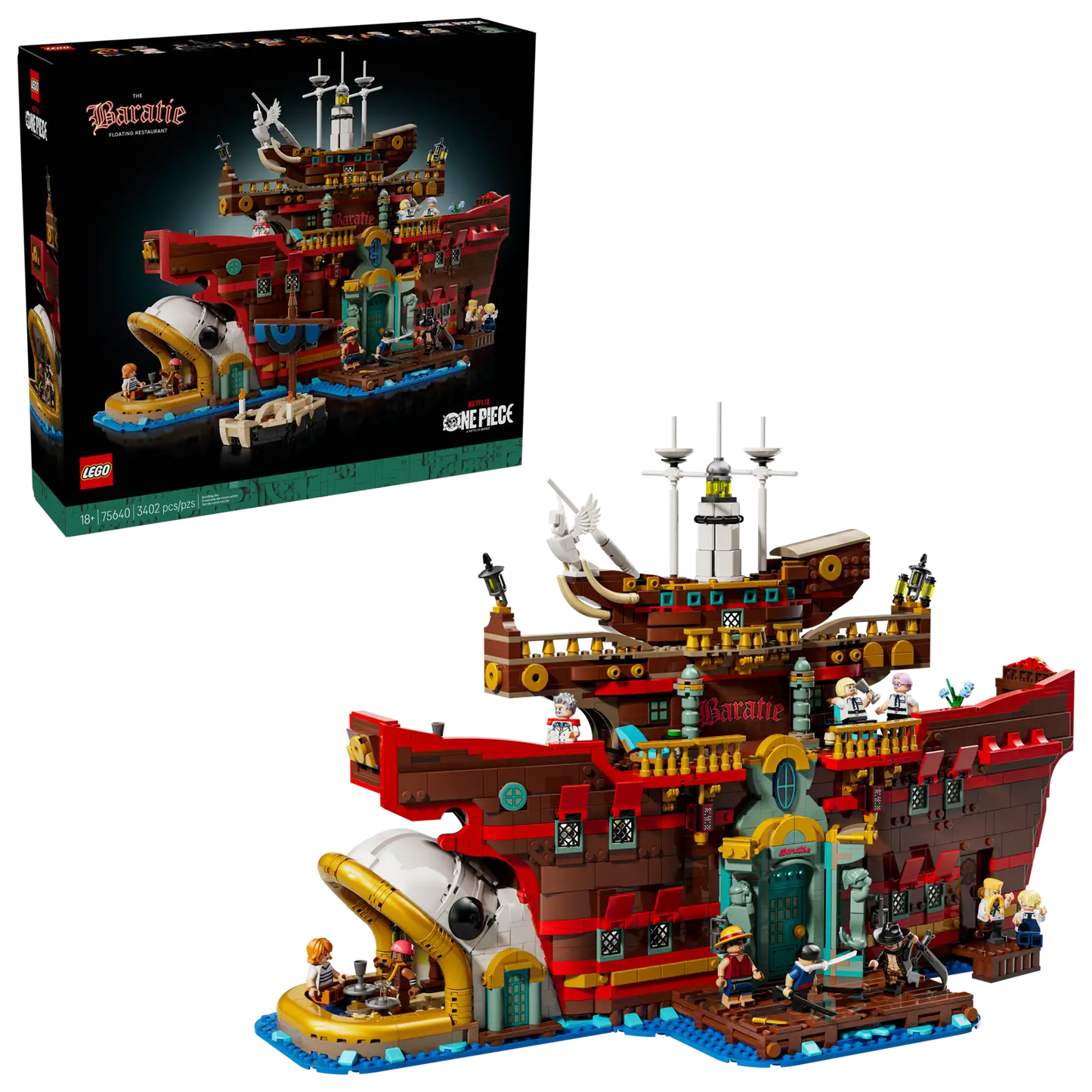 75640 LEGO ONE PIECE 75640 Baratie, il ristorante galleggiante