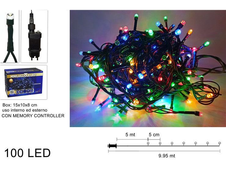 Minilucciole LED 100 Luci Multicolor per Esterno, Natale e Decorazioni