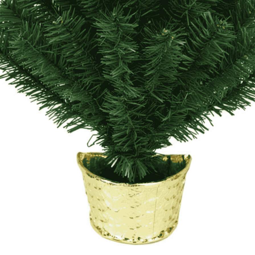 Albero di Natale da Muro 90 cm Vaso Albero Salvaspazio 108 Punte luci led 1 mt