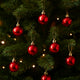 SV2524-01S03 Box 24 Palline Natale Rosse Lucide 2,5 cm  Decorazioni Albero