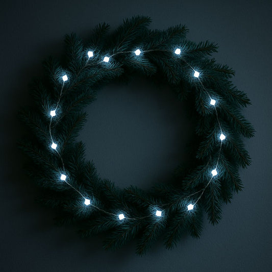 Filo 10 MicroLED Bianco a Batteria  Decorazione Luminosa DD20210001