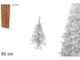 Albero di Natale Bianco 60 cm  Mini Abete Natalizio con 60 Punte, Base Inclusa