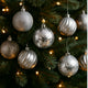 Set 30 Palle di Natale Silver Ø6 cm Decorazioni in Box PVC 6030-DIMK-02