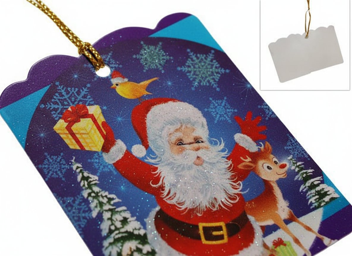 Biglietti Auguri Chiudipacco Natalizi Set 12 Pezzi Assortiti Decorazioni Natale