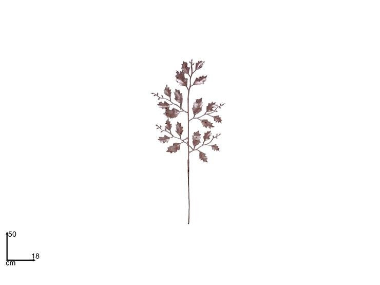 Stelo Aghifoglia Rosa 50 cm | Ramo Decorativo Natalizio Elegante per Vasi