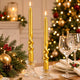 Candele Torciglione Oro 25 cm  Set 2 Pezzi Laminati in Box