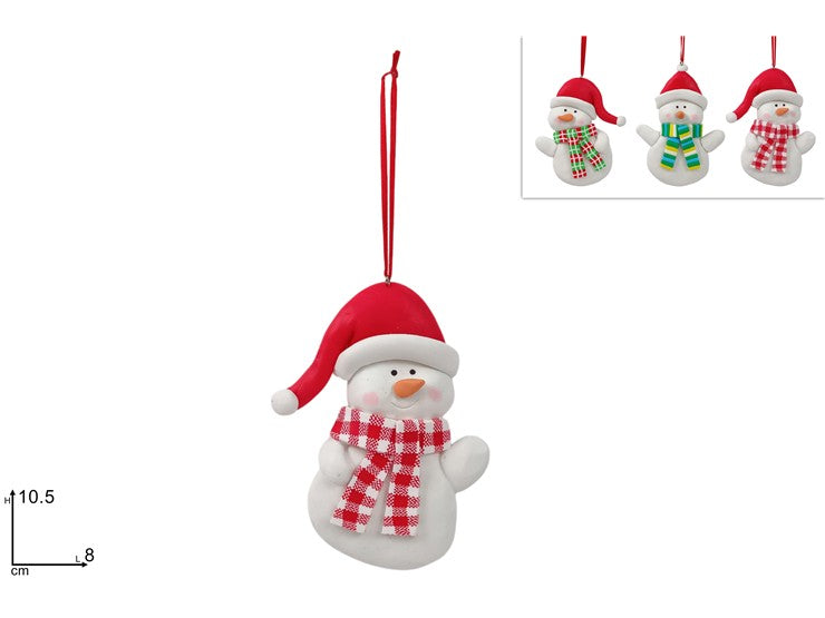 Appendino Pupazzo di Neve Natalizio colore casuale  LJDS25-010ABC