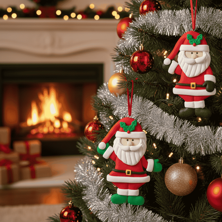 Appendino Babbo Natale Natalizio  addobbi Natalizi colore casuale  LJDS25-015ABC