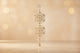Appendino Fiocchi di Neve Pendente 28 cm Champagne Decorazione Natalizia Elegant