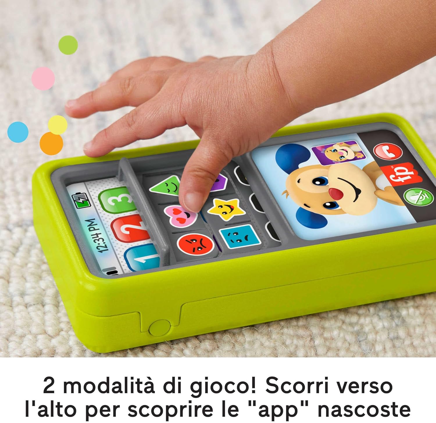 MAttel Fisher-Price Smartphone Scorri e Impara  Gioco Educativo Interattivo 6M+
