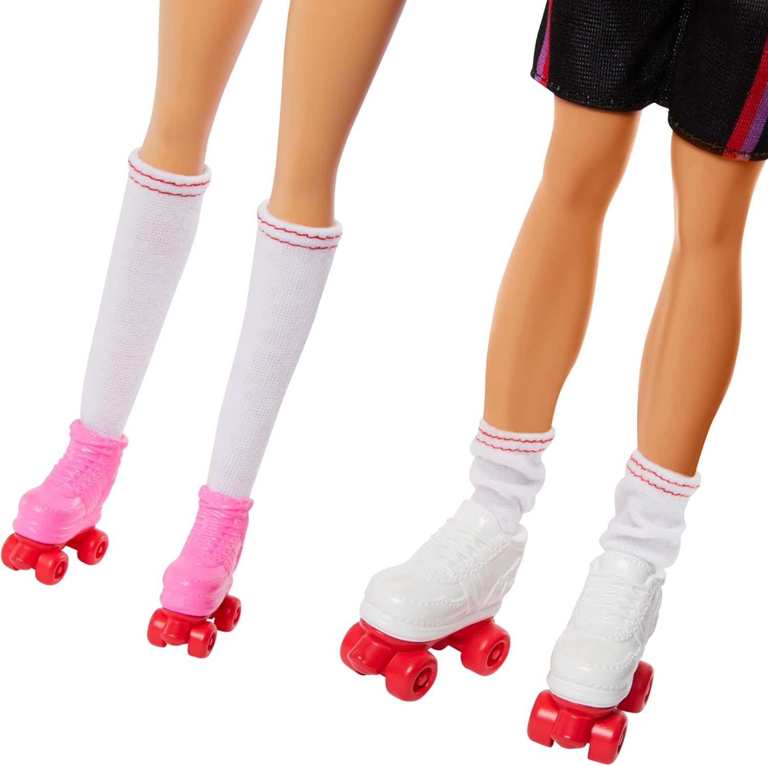 Mattel Barbie Fashionistas Set con Barbie e Ken Roller Skating + 6 Accessori