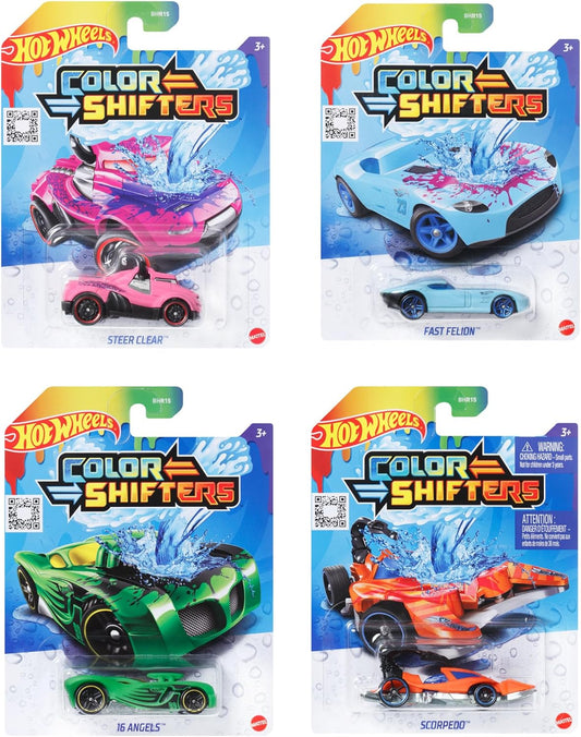 Mattel Hot Wheels Shifters BHR15  Veicoli 1:64 che Cambiano Colore, assortito