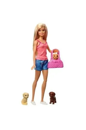 Mattel Barbie Bagnetto dei Cuccioli  Bambola con Cucciolo Laua & Vasca