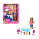 Mattel Barbie Bagnetto dei Cuccioli  Bambola con Cucciolo Laua & Vasca