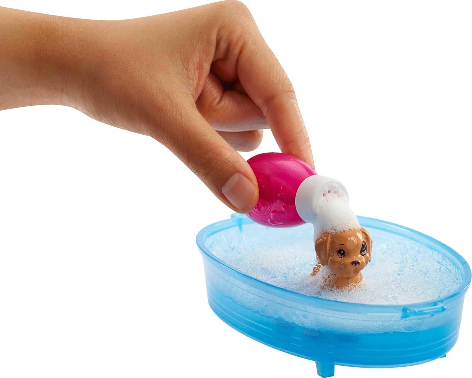 Mattel Barbie Bagnetto dei Cuccioli  Bambola con Cucciolo Laua & Vasca