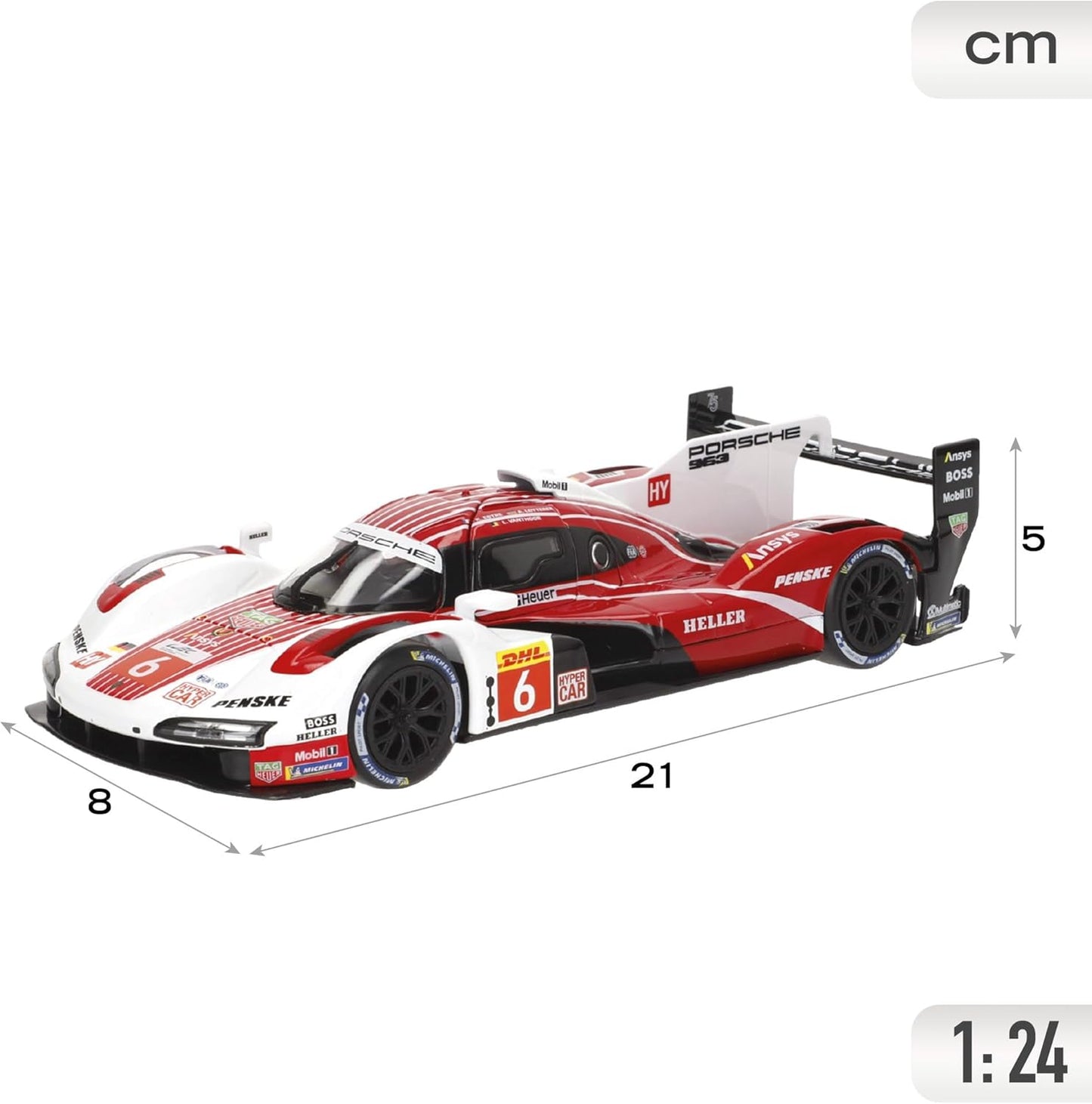 * 18-28042 Bburago Race  Porsche Penske 963 #6 1:24