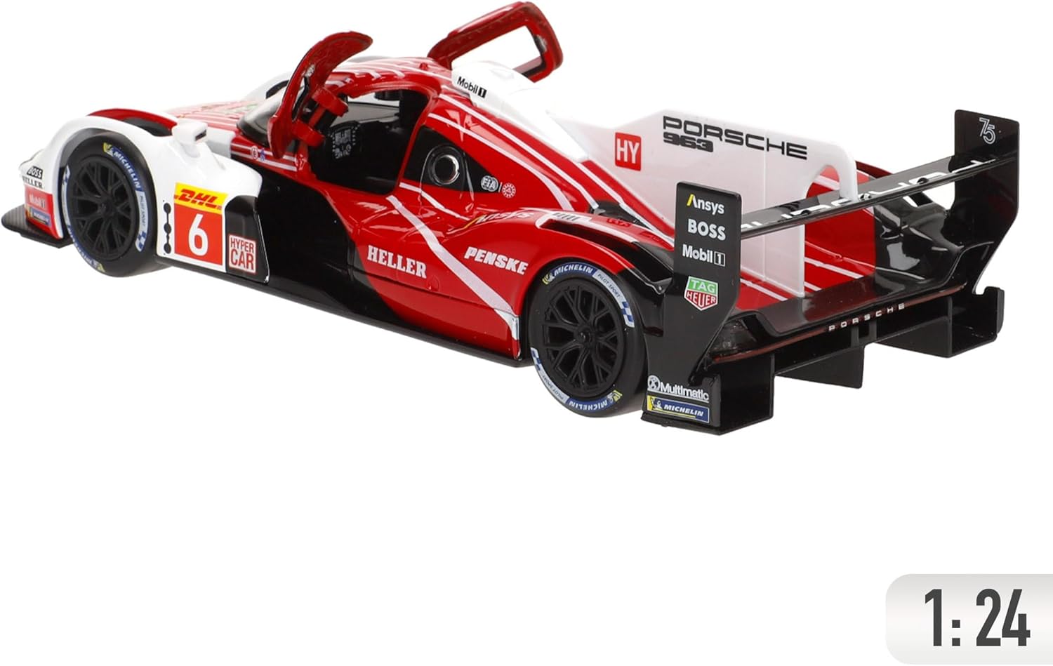 * 18-28042 Bburago Race  Porsche Penske 963 #6 1:24