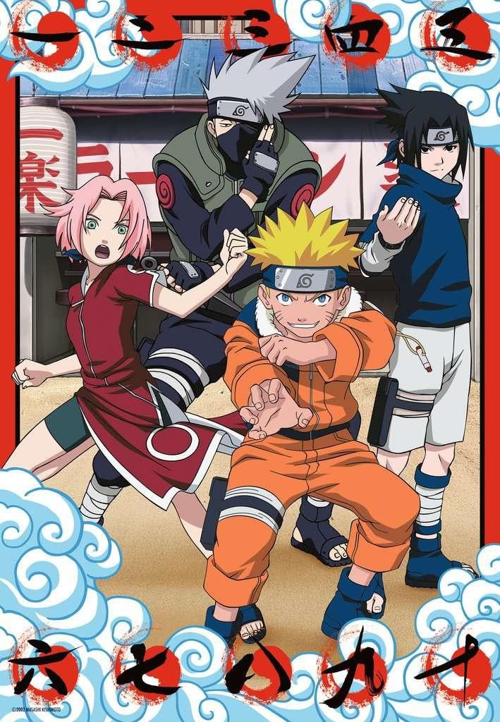 01504  Ravensburger Puzzle  300 Pezzi Naruto