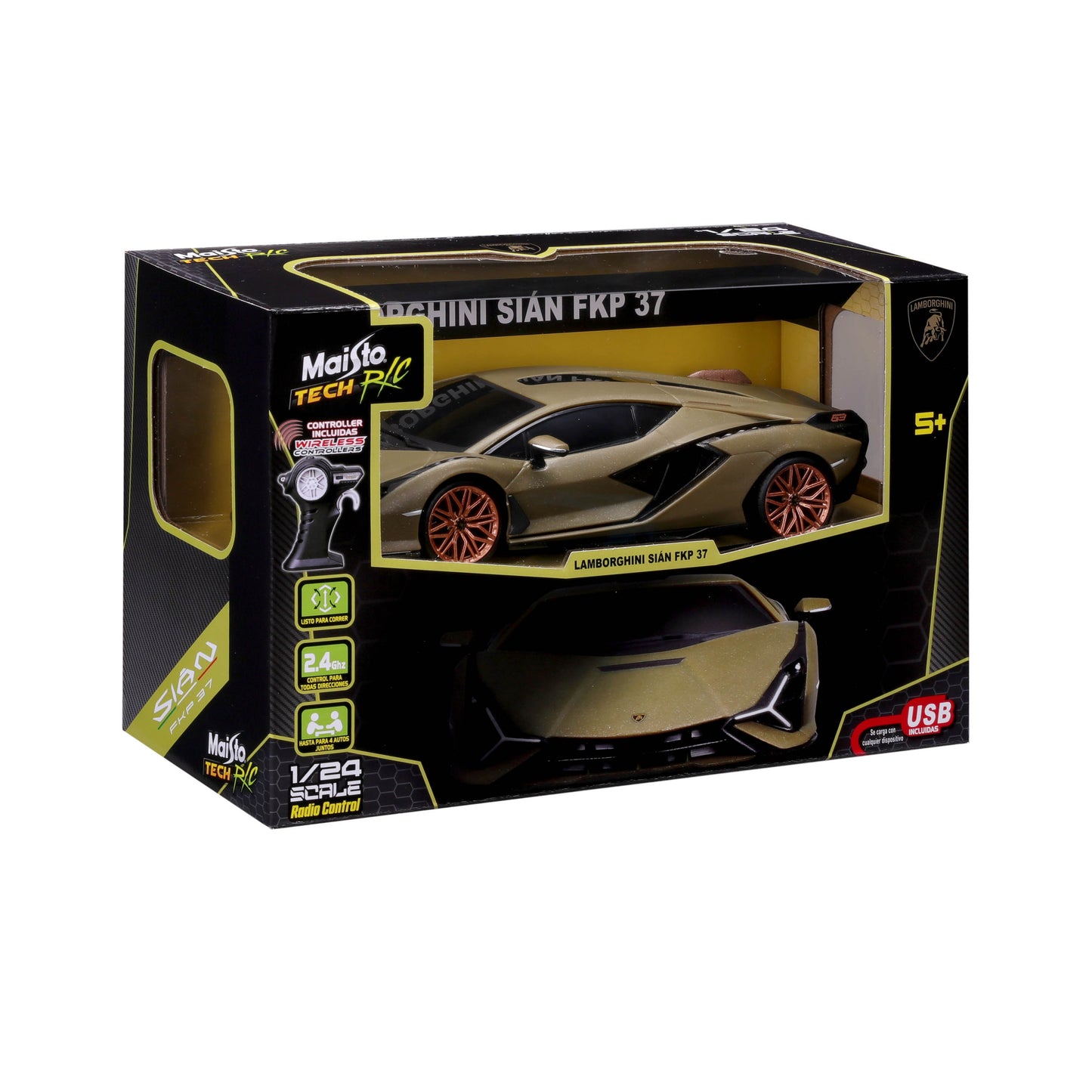 82580_82338 Bburago Maisto Tech RC LAMBORGHINI SIAN FKP 37 1:24  radiocomando