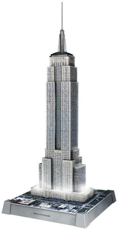 12008026 Ravensburger 3D Puzzle Empire State Building con LED  Iconico