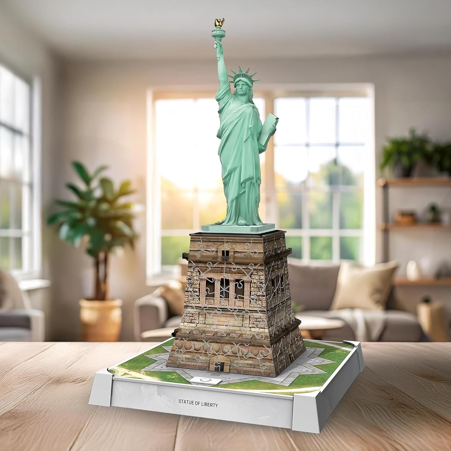 12008027 Ravensburger 3D Puzzle Statua della Libertà con LED  Iconico