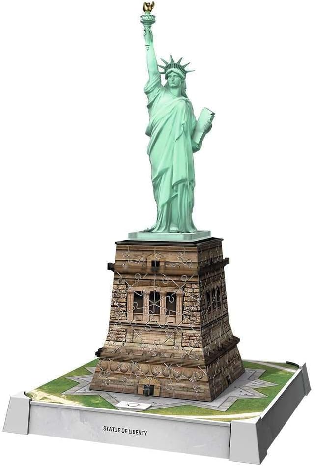 12008027 Ravensburger 3D Puzzle Statua della Libertà con LED  Iconico