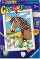 12023056 Ravensburger CreArt Serie E Amici nel Prato  Dipingere con i Numeri 7+