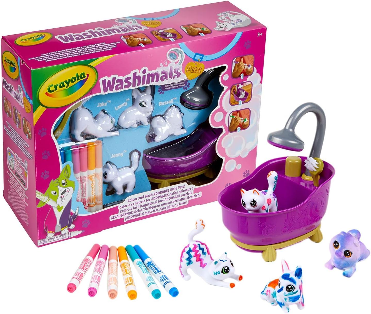 74-7453 CRAYOLA Washimals Pets - Set Attività Colora Lava