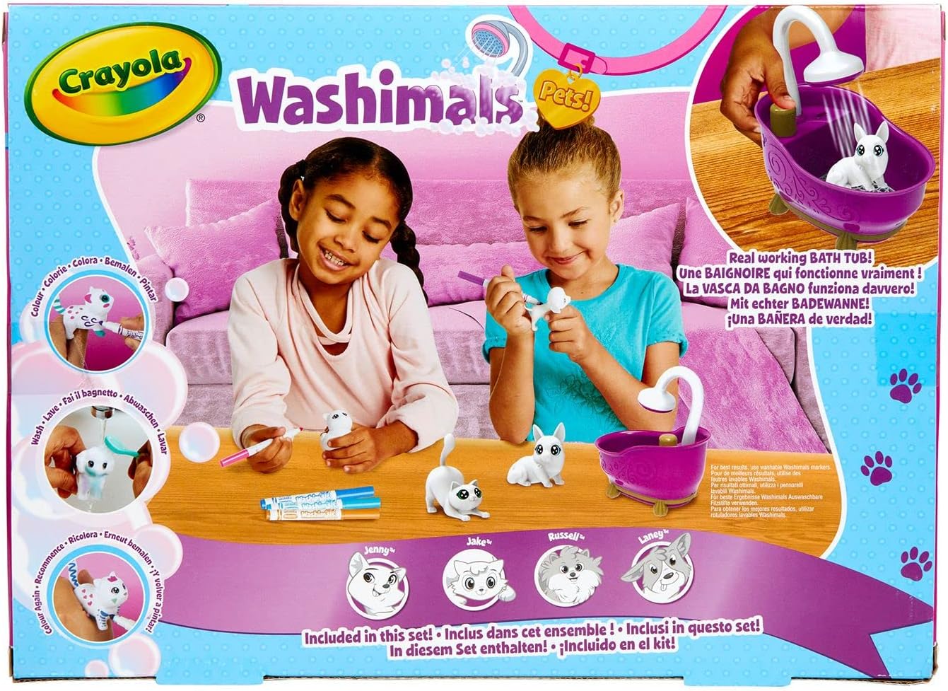 74-7453 CRAYOLA Washimals Pets - Set Attività Colora Lava