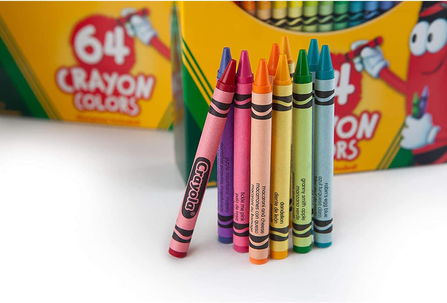 52-6448 CRAYOLA Pastelli a Cera, Confezione da 64 crayon