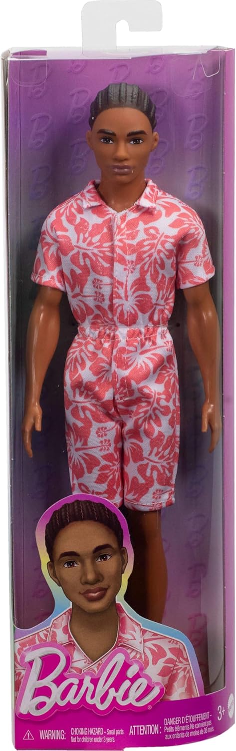 Mattel Barbie Fashionistas Ken #235  Bambola Ken Castano con Treccine
