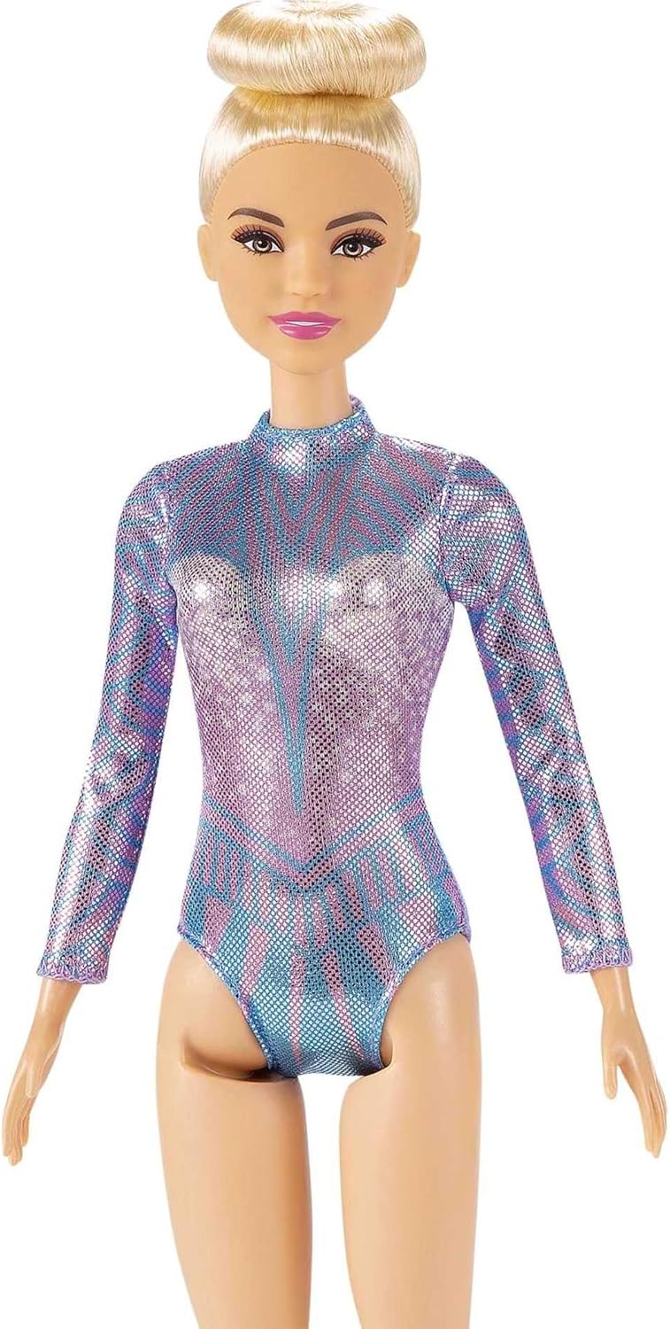 Mattel Barbie Ginnasta GTN65  Bambola Bionda con Body Colorato
