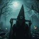 Cappello Strega Floccato  Halloween Decorazioni e Accessori