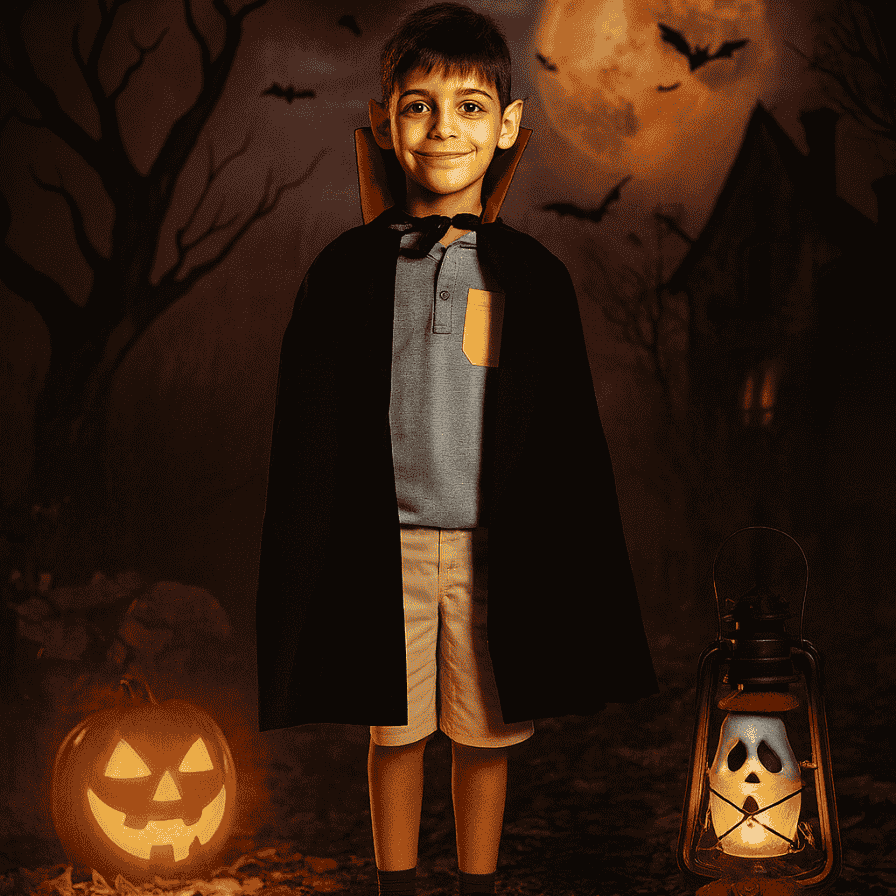 Mantello Dracula Bimbo 84cm  Costume di Halloween per Bambini