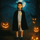 Mantello Dracula Bimbo 84cm  Costume di Halloween per Bambini
