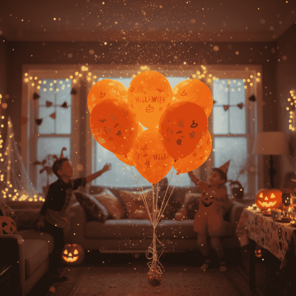 Busta 8 Palloncini Happy Halloween B-234  Decorazioni Festa