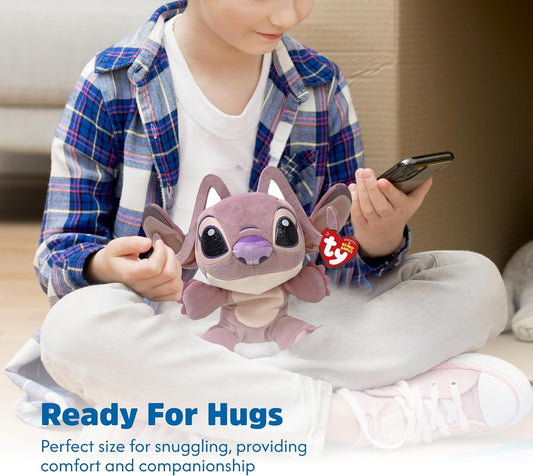 T44031  Ty Floppy Disney Lilo & Stitch  Angel Peluche Morbido 20 cm