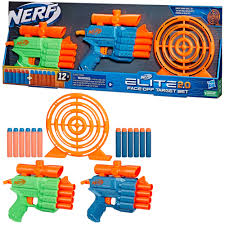 Nerf Elite 2.0 Face Off Target Set  Blaster con Bersaglio e 10 Dardi Inclusi