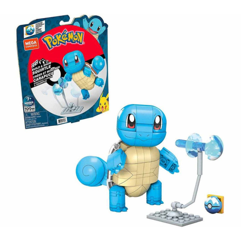 MEGA Construx Pokémon Squirtle  Set Costruzioni 199 Pezzi Build & Show