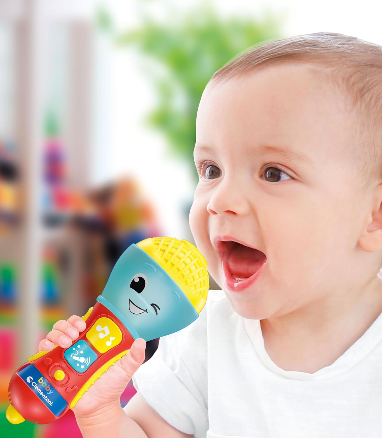 Clementoni Baby Microfono  Gioco Musicale Elettronico con Luci e Suoni