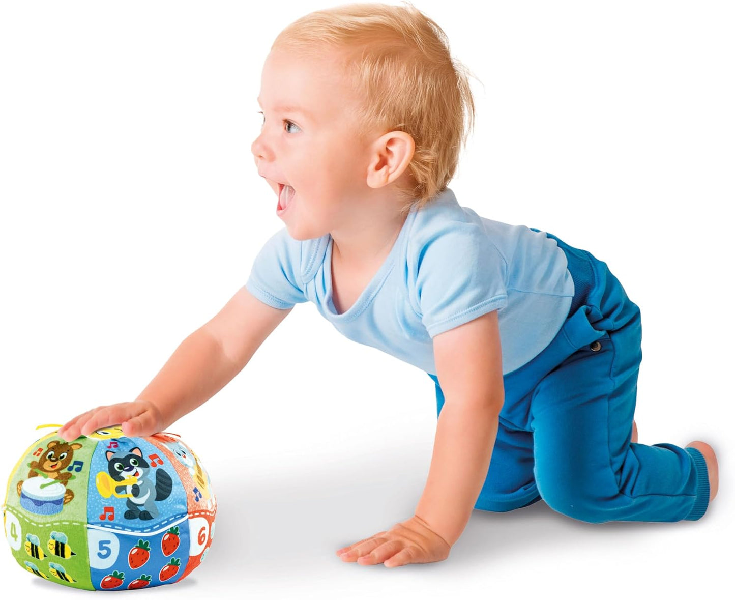 Clementoni Baby  Palla Suona e Canta  Gioco Musicale Interattivo 6+ Mesi