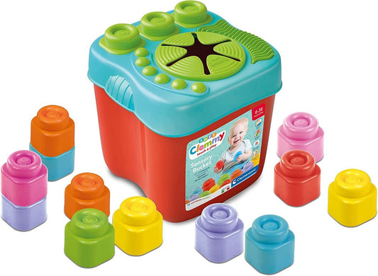 Clementoni Baby Clemmy Secchiello Sensoriale Blocchi Morbidi Tattili