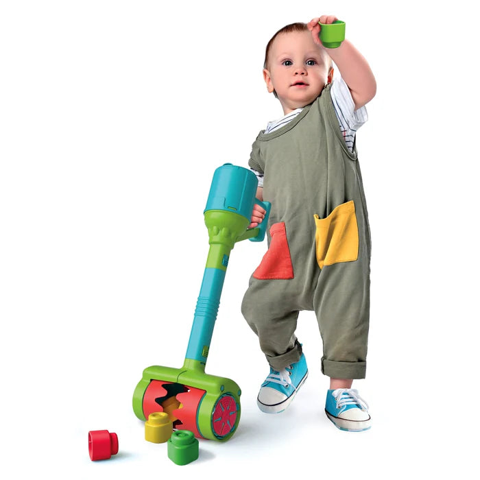 Clementoni Soft Clemmy Sensory Vacuum Roller Aspirapolvere Sensoriale con 6 Bloc