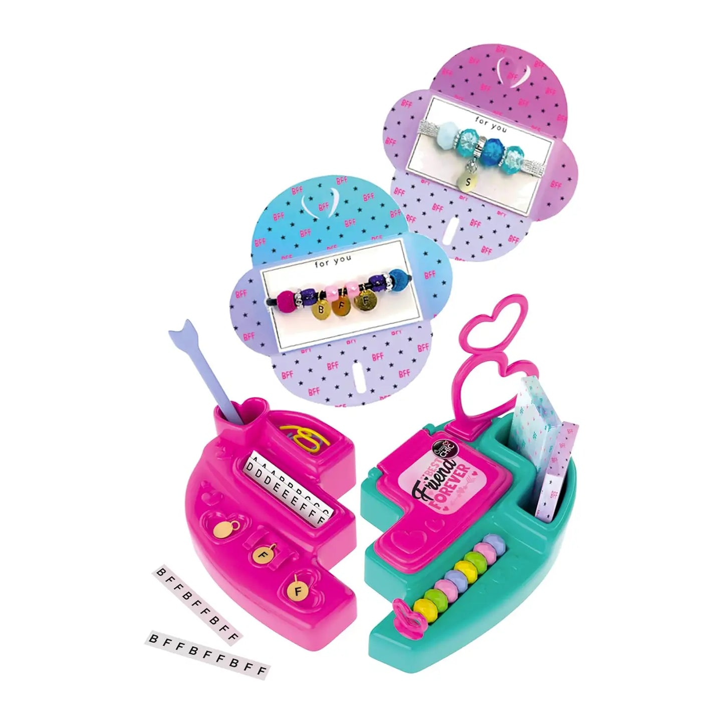 Clementoni CC_BFF JEWELS aboratorio per Creare Braccialetti e Gioielli dell amic