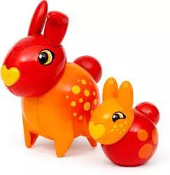 63621600 Ravenburger BRIO FLORA Zinnia e Peach Coppia di Personaggi Giocattolo
