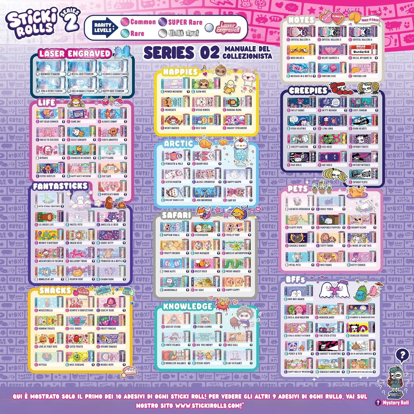 12028017 Ravensburger Sticki Rolls Serie 2 Braccialetto con 70 Sticker
