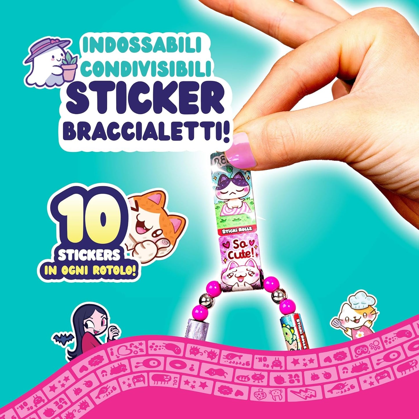 12028019 Ravensburger SkyCastle Sticki Rolls Serie 2 Set Creativo per Bracciali