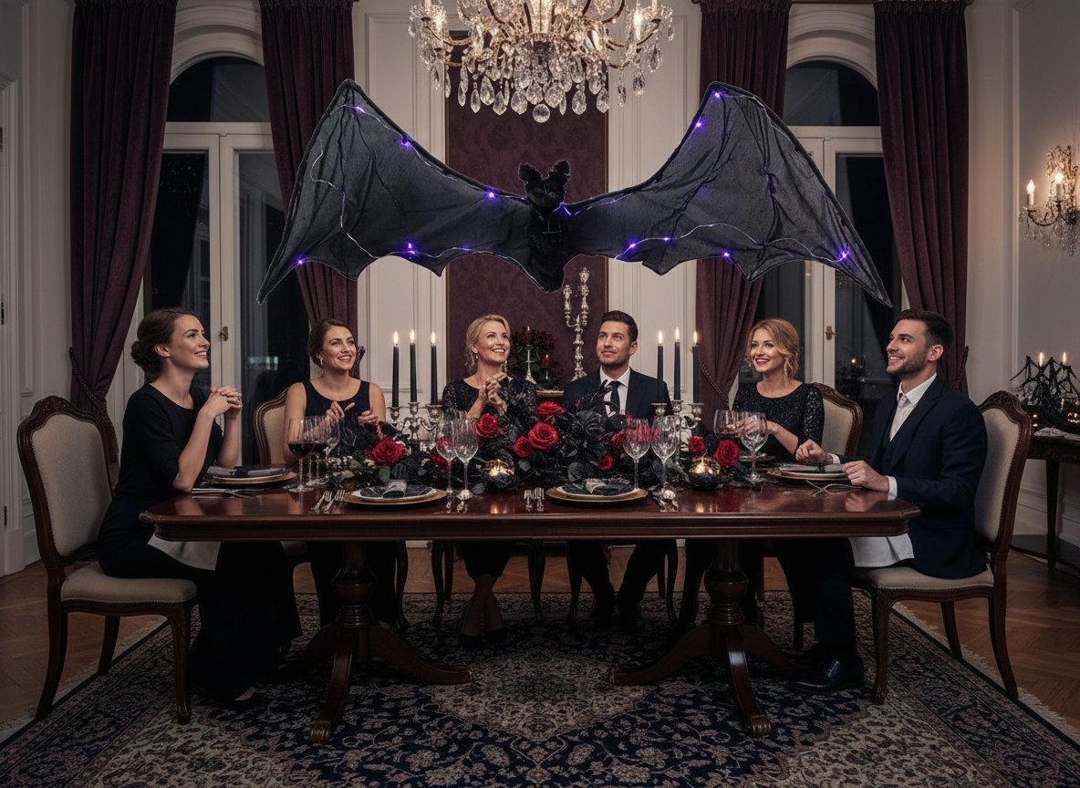 Pipistrello Luminoso con Luci LED | Giocattolo Halloween Brillante e Divertente